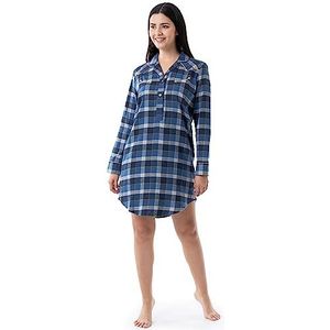 Wrangler dames nachthemd, blauw geruit, XL
