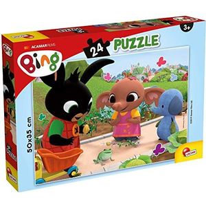 Lisciani 77991 giochi puzzle plus 24 bing de kikker, Meerkleurig