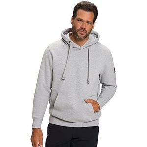 JP 1880 Heren grote maten grote maten Menswear L-8XL Jay-PI Hoodie, Homewear, capuchon, kangoeroezak, tot 8 XL 808236, grijs melange, 5XL