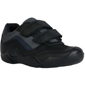 Geox JR Wader C Sneakers, zwart/marineblauw, 39 EU, Black Navy, 39 EU