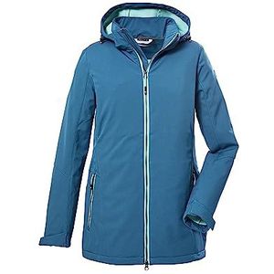 killtec Dames Softshelljack/outdoorjack met afritsbare capuchon KOW 8 WMN SFTSHLL JCKT, dark navy, 40, 39685-000
