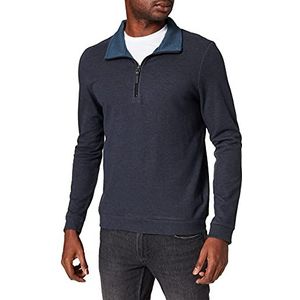 Pierre Cardin Heren sweatshirt Stand-up Collar Zip Interlock Doubleface met Tencel sweatshirt