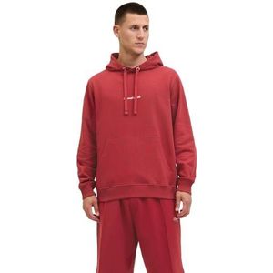 Jack & Jones - JORNORREBRO EMB SWEAT HOOD - Hoodie - Tibetan red