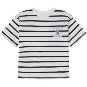 Springfield Nieuw structuurhemd met borduurwerk in de boom, bruin, maat XS