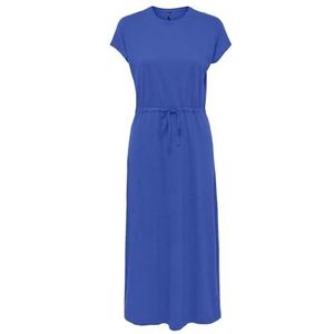 ONLY Dames ONLMAY Life S/S Dress Box JRS midi-jurk, blauw, XS