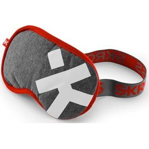 SKROSS - Deluxe Sleep Mask - Masker voor slapen op de vliegreizen, auto's, trein. Zachte ogen masker blokkeert het licht 100% - wasbaar - Donkergrijs