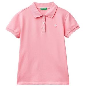 United Colors of Benetton Poloshirt voor meisjes en meisjes, Roze 38E, 160