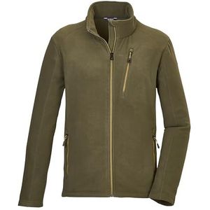 killtec heren Fleecejack met opstaande kraag KOW 84 MN FLC JCKT, dark moss, 4XL, 41826-000