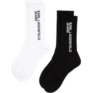 KARL LAGERFELD JEANS Essential Logo Socks Essential logo sokken Heren, WHITE/BLACK,38-42