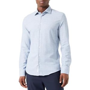 Seidensticker Herenoverhemd met lange mouwen, slim fit, blauw, 40