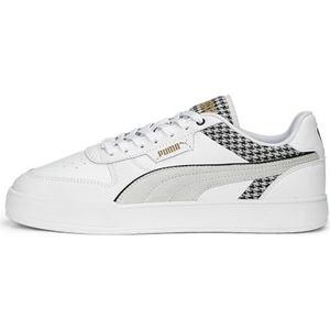 PUMA Caven Dime Houndstooth Voetbalschoenen, uniseks, volwassenen, Wit, 42 EU