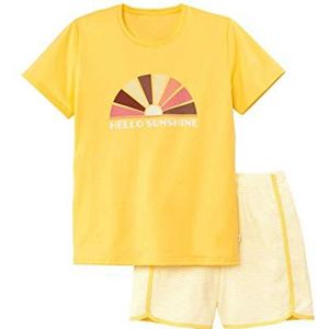 CALIDA Sunshine Korte pyjamaset voor meisjes, zonnebloem, 128 cm