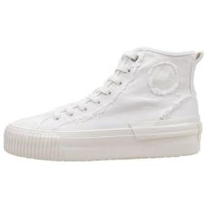 Pepe Jeans Dames Samoi Soft Sneaker, wit (gebroken wit), 6 UK, Wit Gebroken Wit, 6 UK