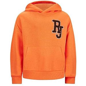 Retour Denim de Luxe Boy's Easton Sweaters, neon oranje, 4, neonoranje, 104/110 cm