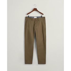 GANT Heren Taps toelopende Twill Chinos Jurk Broek, Juniper Groen, 30 W/32 L, Jeneverbes Groen, 30W / 32L