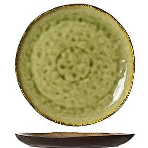 Cosy & Trendy Platte borden Mossa groen, D33 x H3 cm