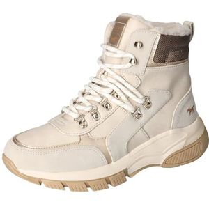 Mustang - Winterlaarzen - Ecru - Veterschoenen - Warme Voering