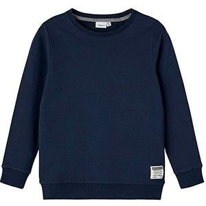 NAME IT Nkmhonk Ls Sweat Unb Noos Sweatshirt voor jongens, Dark Sapphire, 116 cm