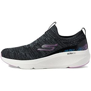 Skechers Dames Go Run Elevate - Indigo Sneaker, zwart/roze, 38 EU