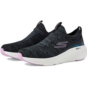 Skechers Dames Go Run Elevate - Indigo Sneaker, zwart/roze, 38 EU