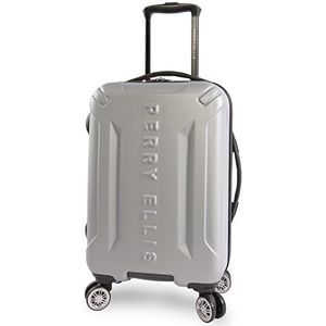 Perry Ellis Delancy Ii 21"" harde handbagage Spinner bagage, ZILVER (zilver) - PE-AB-8421-SV