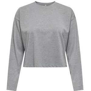 Onlmelle L/S Glitter Top JRS, zilver, XL