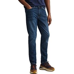 GANT Hayes Jeans Vrijetijdsbroek, Dark Blue Worn IN, 2936