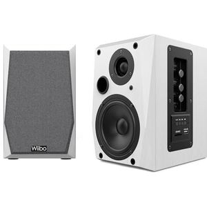 WIIBO - Neo 50 - Draagbare Bluetooth-luidspreker - Intelligente HiFi-luidspreker - Plankluidsprekers - Vermogen 50 W - 145 mm x 200 mm x 230 mm - Wit - Inclusief afstandsbediening