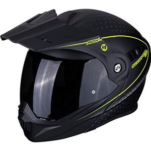 Scorpion ADX-1 Horizon motorhelm, matzwart-neongeel, S