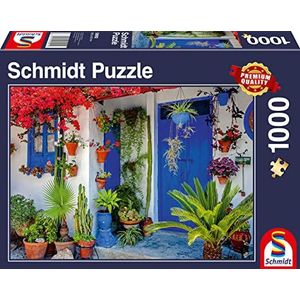 Schmidt Spiele 58992 Mediterrane voordeur, puzzel van 1000 stukjes