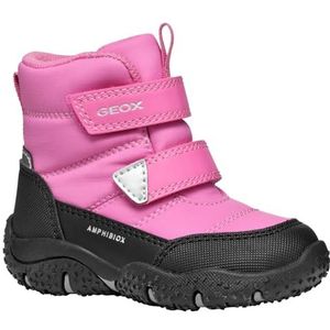 Geox B Baltic B ABX sneeuwlaars voor babymeisjes, Fuchsia Zwart, 2 UK Child