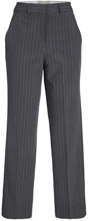 JJXX Dames Jxmary Gestreepte Hw Pant PNT Noos Chino, Donkergrijze mix, 25W / 32L