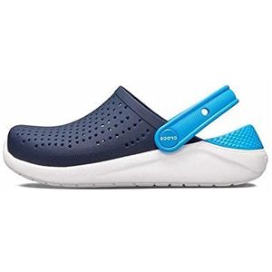 Crocs Literide Clog K Houten schoenen voor kinderen, uniseks, blauw, marineblauw, wit, 29/30 EU