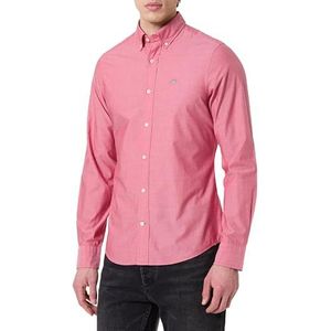 Slim klassiek pop-upshirt, Bright Magenta Mel, XL