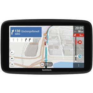 TomTom-vrachtwagennavigatiesysteem GO Professional 2e gen. (met capacitief 6-inch touchscreen, kaarten van Europa en realtime verkeersinformatie, voor vrachtwagens, bussen en grote voertuigen)