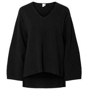 Yas - Elma - Gebreide Trui - V-hals - Lange Mouwen