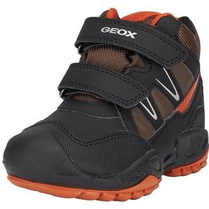 Geox J New Savage Boy B A jongens Schoenen, Black Dk Orange, 32 EU