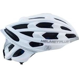 Helmet+ Cronos Fietshelm voor volwassenen, uniseks, wit, eenheidsmaat