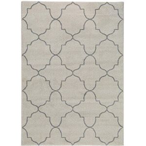 Benuta Tapijt Justin Cream 160x230 cm | Modern tapijt voor woon- en slaapkamer