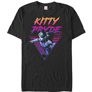 Marvel X-Men - Neon Kitty Pryde Unisex Crew neck T-Shirt Black 2XL