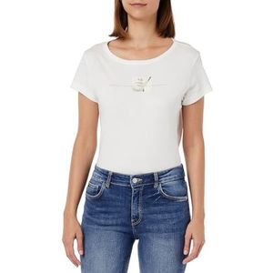 Sisley T-shirt voor dames, Witte print 901, M