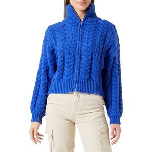 sookie Dames coltrui polyester zwart maat XS/S sweater, koningsblauw, M