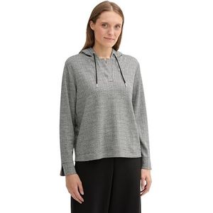 Tom Tailor - 36595 - Sweatshirt - Zwart Wit Structuur - Dames