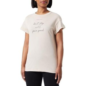 Replay T-shirt voor dames, regular fit, korte mouwen, 893 Light Beige, L