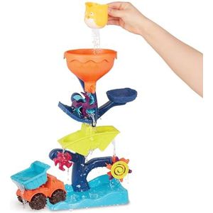 B. Toys BX1310Z Badspeelgoed baby watermolen met kipper vrachtwagen, beker en trechter waterspeelgoed en zandspeelgoed voor kinderen vanaf 18 maanden
