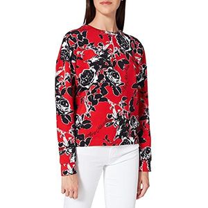 Love Moschino Dames sweatshirt, F.RED/ROSA NERA, 46