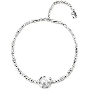 Uno De 50 Damen-Kette ohne Anhänger Versilbert Perle weiß 16 cm - COL0970BPLMTL0U