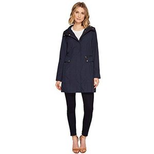 Cole Haan Dames Packable Regenjas met capuchon met strik