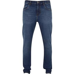 Urban Classics Herenbroek Heavy Ounce Slim Fit Jeans New Dark Blue Washed 34, New Dark Blue Washed, 34