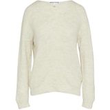 Q/S designed by - Gebreide Trui - Ecru - V-hals, Lange Mouwen, Regular Fit